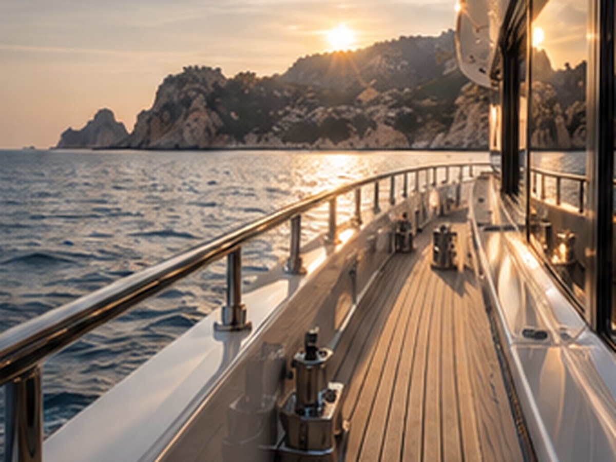 Yacht in navigazione
